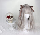 aiyaya Long Curly Wig - Natural Synthetic Hair Lolita Wigs with Wig Cap For Cosplay and Daily Wear (Gray) aiyaya