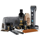 The Beard Club PT45 Trimmer & Premium Beard Care Grooming Gift Kit - Cordless Trimmer for Beard Detailing, Straight Edge Razor, Beard Shampoo, Brush, Comb and Sandalwood Balm - Deluxe Kit The Beard Club