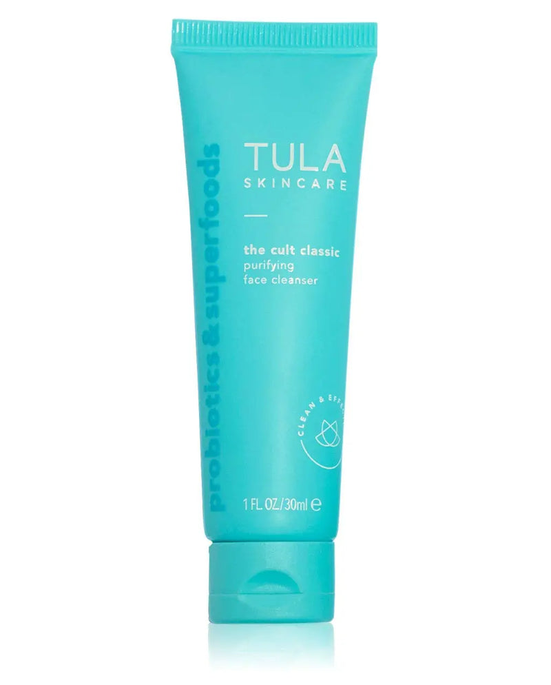 TULA Probiotic Skin Care The Cult Classic Purifying Face Cleanser (Travel-Size) | Gentle and Effective Face Wash, Makeup Remover, Nourishing and Hydrating | 1 oz TULA Store