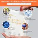 Urolithin A Supplement Gummies,500mg Urolithin A+ Supplement,Mitochondrial Support Supplement for Cellular Support,Muscle Strength & Longevity,Renewal, Sugar Free,60 CT Infinity Warehouse