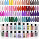 Lavender Violets Dip-Powder-Nail-Kit Starter 36 Colors Quick Drying Dipping Powder Set - Pale Purple, Orchid, Nude, Pink, Navy Blue - Summer and Christmas Colors for Dip Nails Manicure Pedicure M951 Lavender Violets