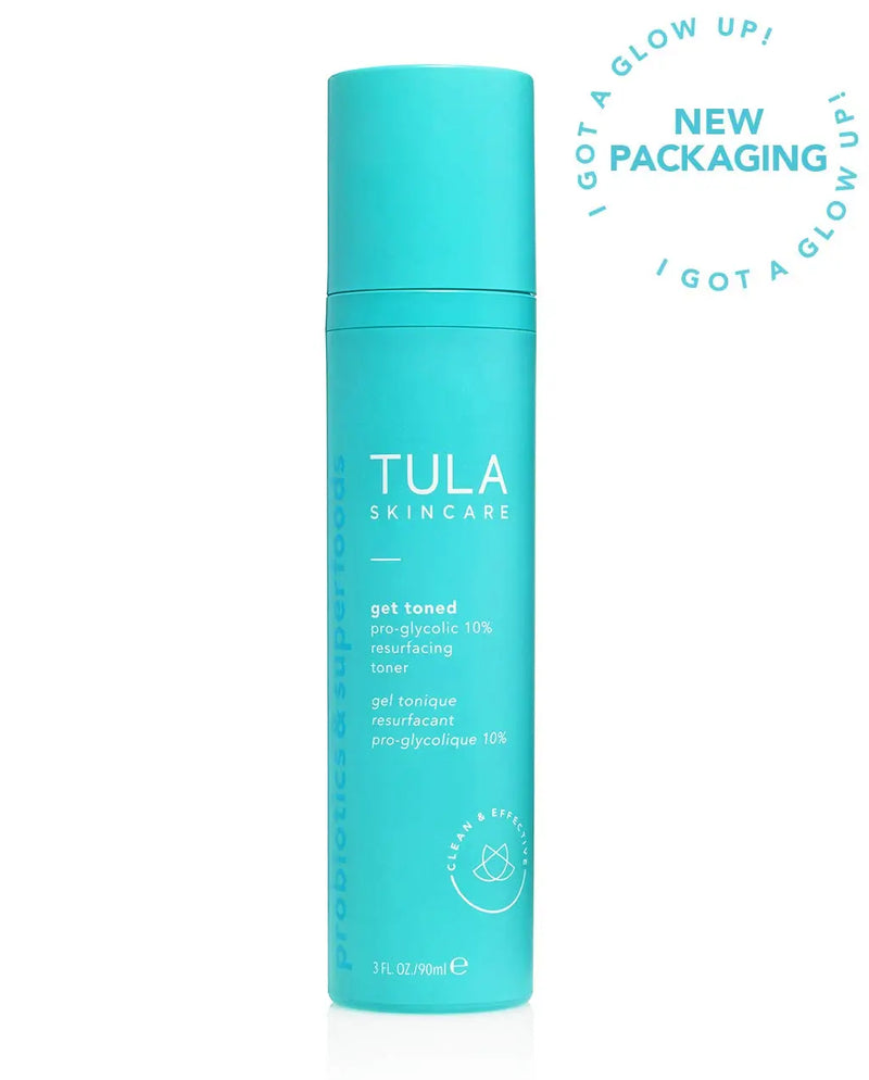 TULA Probiotic Skin Care Get Toned Pro-Glycolic 10% pH Resurfacing Toner | Face Toner to Gently Exfoliate and Hydrate Skin, with Proprietary Blend of Probiotics and Glycolic Acid | 2.7 oz TULA Store