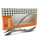 KOHM Ingrown Toenail Clippers for Thick Nails - 5" Long KP-700 Heavy Duty Stainless Steel Toe Nail Nippers Tool for Men, Women, Seniors & Adults - Professional Podiatrist Tool Kohm