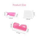 Nail Polish Remover Clips,TsMADDTs Finger Nail Clip Soak Off Caps with 600Pcs Lintfree Nail Polish Remover Wipes For UV Gel Acrylic Nail Polish Removal,Nail Brush TsMADDTs