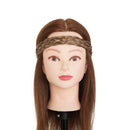 Braided Headband Hair Chunky Braided Headband Plaited Hair Band Wide Plaited Braids Elastic Stretch Braid Hairband Synthetic Hairpiece For Girls And Women (Medium-five strands braided, 12/24) S-noilite Store