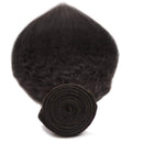 Odir Brazilian Kinky Straight Human Hair 3 Bundlles 24 24 24 inch Yaki Straight Hair Weave Bundles Unprocessed Brazilian Virgin Human Hair Bundles Natural Color Odir