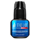 STACY LASH Extra Strong Evolution Eyelash Extension Glue (0.17fl.oz / 5ml) / 0.5-1 Sec Dry/Retention – 8 Weeks/Black Adhesive/Lash Tech Supplies + Glue Ring Infinity Warehouse