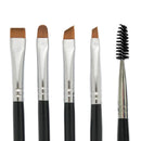 BENLILY 4pcs Eyebrow Brushes Set Eyeliner Groom Kit - Angled, Flat, Shader, and Spoolie Brush Benlily