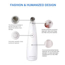 NEWDERMO 2-IN-1 Microdermabrasion Rechargeable Machine For Facial And Body,Electric Blackhead Remover Pore Vacuum Cleaner-With 5 Suction Heads Replaceable (White) NEWDERMO Store