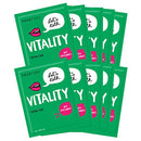 FaceTory Let's Talk, Vitality Pomegranate Antioxidant Firming Mask - Lifting, Firming, and Hydrating (Pack of 10) FACETORY