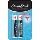 ChapStick Classic Medicated Lip Balm Tubes, Chapped Lips Treatment and Skin Protectant - 0.15 Oz (Pack of 2) Chapstick