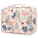 Hanging Travel Toiletry Bag Cosmetic Make up Organizer for Women and Girls Waterproof (Beige Bird) Narwey