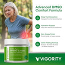 Vigority DMSO Cream 99.9% Pure for Topical Joint, Muscle Comfort - DMSO Pharmaceutical Grade Cream with Arnica, Magnesium, Turmeric, OptiMSM, Aloe Vera 3.53oz Infinity Warehouse
