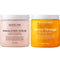 Majestic Pure Himalayan Salt Scrub and Orange Scrub Bundle – Exfoliating and Moisturizing Body scrub Combo MAJESTIC PURE