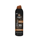 Australian Gold Continuous Spray Sunscreen with Instant Bronzer SPF 30, Immediate Glow & Dries Fast Water Resistant NonGreasy Oxybenzone Free Cruelty Free, Bronzer New, Orange, 6 Oz Australian Gold