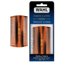 Wahl Beard & Mustache Wallet Comb for Men's Grooming - Handcrafted & Hand Cut with Cellulose Acetate - Smooth, Rounded Tapered Teeth - Model 3327 WAHL