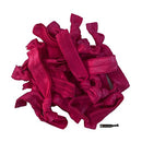 Hair Ties 20 Elastics Ponytail Holder Set No Crease Ribbon Bands (Maroon) Kenz Laurenz