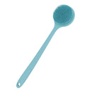 DNC Soft Silicone Back Scrubber Shower Bath Body Brush with Long Handle, BPA-Free, Hypoallergenic, Eco-Friendly (Blue) DNC Store