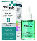 Nail Tek Renew, Natural Cuticle Oil with Tea Tree for All Nail Types, 0.48 oz, 1-Pack Nail Tek