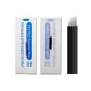 50PCS Black S12 Sloped Eyebrow Tattoo Needles Permanent Makeup Manual Microblading 12 Pins 0.18mm Finest Needles Disposable Sterilized (S12) HiTreasure