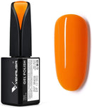 VENALISA 15ml Gel Nail Polish, Lively Orange Color Soak Off UV LED Nail Gel Polish Nail Art Starter Manicure Salon DIY at Home, 0.53 OZ V VENALISA Store
