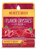 Burt's Bees Flavor Crystals 100% Natural Lip Balm, Red Raspberry with Beeswax & Fruit Extracts - 1 Tube,0.16 ounce Burt's Bees