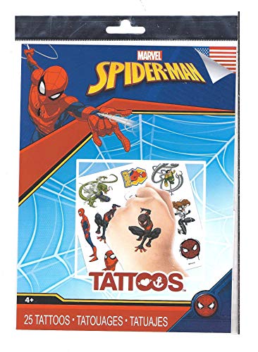 Spiderman Temporary Tattoos -25 Count by Saavi Savvi Stuff