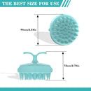 Hair Scalp Massager Shampoo Brush, Handheld Scalp Care Hair Brush with Soft Silicone, Shower Scalp Massager, Comfortable Head Scrubber for All Hair Types, Black&Blue BVN