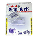 Good Hair Days The Original Grip-Tuth Hair Combs, Set of 2, 40162 2" Crystal Shorty 1 3/4" Wide Good Hair Days