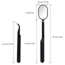 Eyelash Extension Square Lash Mirror, Detachable Mini Mirrors Stainless Steel Beauty Tools Yokilly