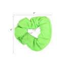 Set of 2 Solid Scrunchies (Neon Green) Motique Accessories