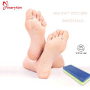 Maryton Foot Pumice Stone for Feet Hard Skin Callus Remover and Scrubber (Pack of 4) (Yellow) MARYTON