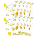 FaceTory Be Bright Be You Vitamin C Brightening Foil Mask - Moisturizing, Revitalizing, and Brightening (Pack of 10) FACETORY