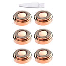 Facial Hair Remover Replacement Heads, for Flawless Finishing Rose Gold-Plated Blade Head, Cover Perfect Touch and Smooth Finishing, As Seen On TV 6 Pcs Rose Gold, Generation 1 Single Halo NCACA