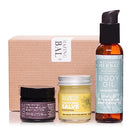 Ora's Amazing Herbal Unscented Moisturizer Travel Set, Touchy Skin Salve, Unscented Body Butter & Body Oil Set, Travel Size, Eczema and Senstivie Skin Infinity Warehouse