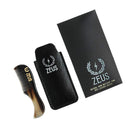 ZEUS Horn Mustache Comb for Men, Leather Case, B41 ZEUS