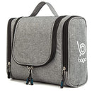 Bago Hanging Travel Toiletry Bag For Women and Men - Large Waterproof Bathroom Shower Bag - Multiple Compartments and Inner Organization (SnowGray) bago