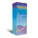 Night Cream with Hyaluronic Acid by the makers of Differin Gel, Restorative Night Moisturizer, Gentle Skin Care for Acne Prone Sensitive Skin, 2.5 oz Differin