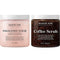 Majestic Pure Himalayan Body Scrub and Coffee Scrub Bundle – Exfoliating Salt Scrub and Cellulite Scrub Combo MAJESTIC PURE