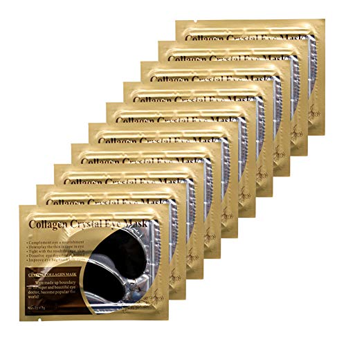 Adofect 30 Pairs White Collagen Under Eye Mask Anti-Aging Hyaluronic Acid Eye Patches for Moisturizing & Reducing Dark Circles, Luxury Gift for Women and Men, White Adofect