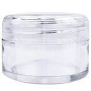 Beauticom 12 Pieces 20G/20ML Round Clear Jars with Screw Cap Lid for Beads, Gems, Glitter, Charms, Small Arts and Crafts Items - BPA Free Beauticom