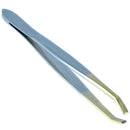 Camila Solingen CS30 3.5 Inches Gold Tipped, Surgical Grade, German Stainless Steel Tweezers (Claw) - Flawless Eyebrow and Facial Hair Shaping and Removal for Men/Women CAMILA SOLINGEN