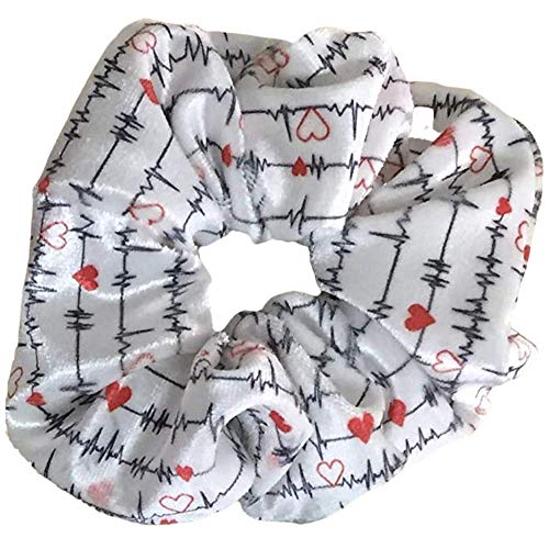 Infinity Collection Nurse Scrunchie, Nurse Accessories, EKG Nurse Hair Ties, Nursing Elastics Make Perfect Nurses Gift Infinity Collection