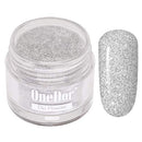 OneDor Nail Dip Dipping Powder – Acrylic Color Pigment Powders Pro Collection System, 1 Oz. (08 - Silver Glitter) Onedor