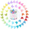 EAONE 50 Pieces Butterfly Hair Clips Pastel Hair Clips Mini Cute Clips Hair Accessories for Hair 90s Girls Women with Box Package, Glossy Jelly Colors EAONE