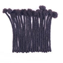 JISHENG Loc Extensions Human Hair Dreadlock 10inch Full Handmade Permanent Loc-Dreadlocks Extensions 30 Strands 0.8cm Width JISHENG