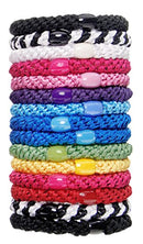 L. Erickson Grab & Go Ponytail Holders, Carnival, Set of Fifteen - Exceptionally Secure with Gentle Hold L. Erickson