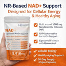 NAD+ 5D Matrix - High Potency NAD Precursor - 1000mg Nicotinamide Riboside (NR) + Liposomal Resveratrol - Clean Vegan Formula - Cellular Energy & Immune Support Infinity Warehouse