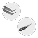 LASHVIEW LT02 Application Tweezers for Individual and 3D 6D Volume Mink Eyelash Extensions Curved Point Tweezers Professional Stainless Steel Precision Tweezers (LT02) LASHVIEW