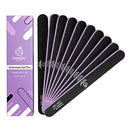 Beetles 10 PCS Professional Nail File Set, Double Sided Emery Board 100/180 Grit Nail Files Manicure Tools Kit for Home and Salon Use ,Acrylic False Nails beetles Gel Polish